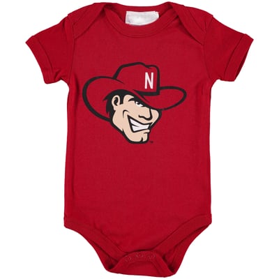 Nebraska Huskers Two Feet Ahead Infant Big Logo Bodysuit - Scarlet
