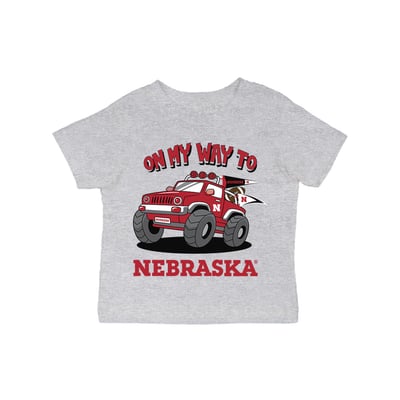 Nebraska Huskers Vive La Fete Infant On My Way T-Shirt - Gray