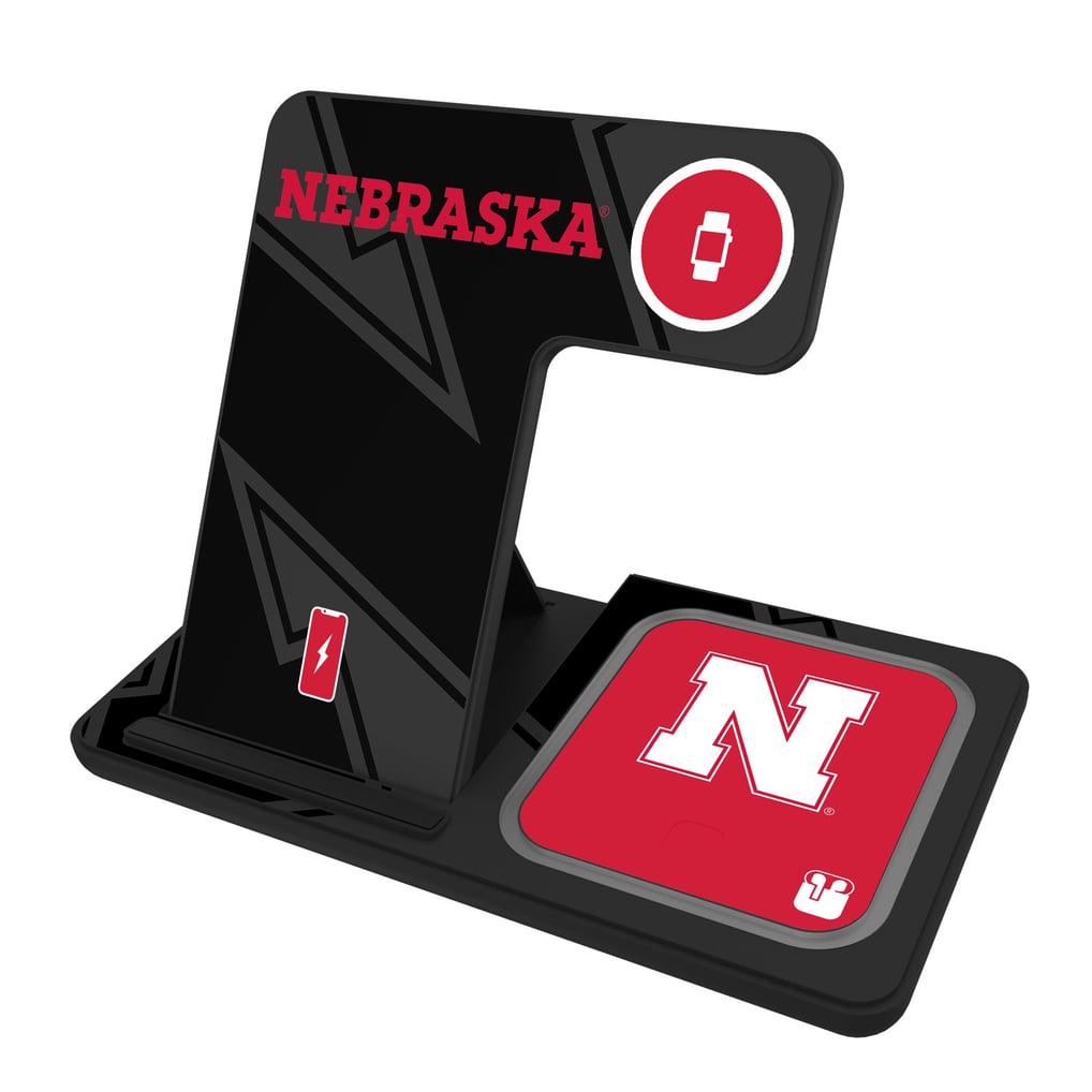 Nebraska Huskers Keyscaper 3-In-1 Wireless Charger