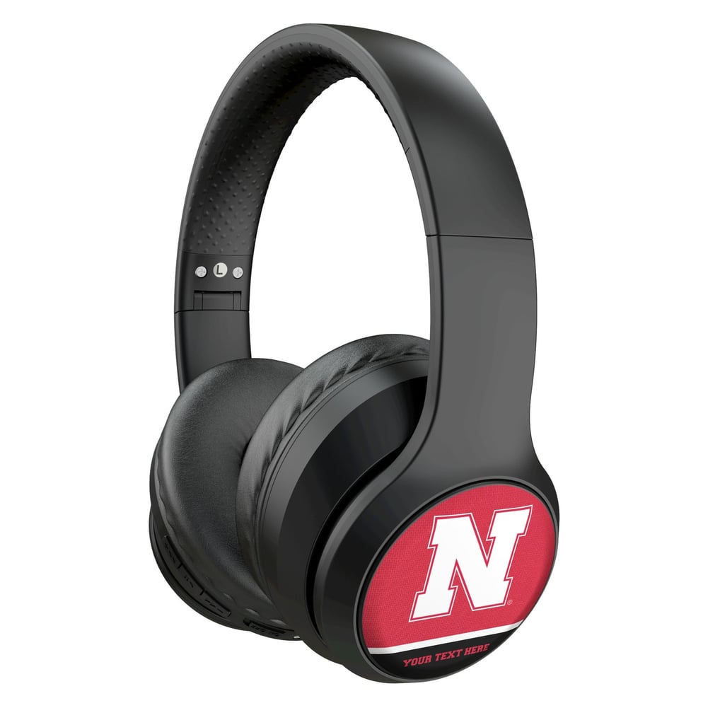 Nebraska Huskers Keyscaper Personalized Endzone Solid Wireless Bluetooth Headphones With Case