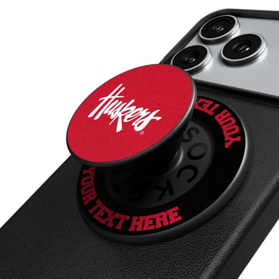 Nebraska Huskers Keyscaper Personalized PopSockets Magnetic Phone Grip & Stand