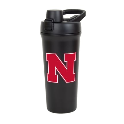 Nebraska Huskers Logo Brands 26oz. Flipside Shaker Bottle