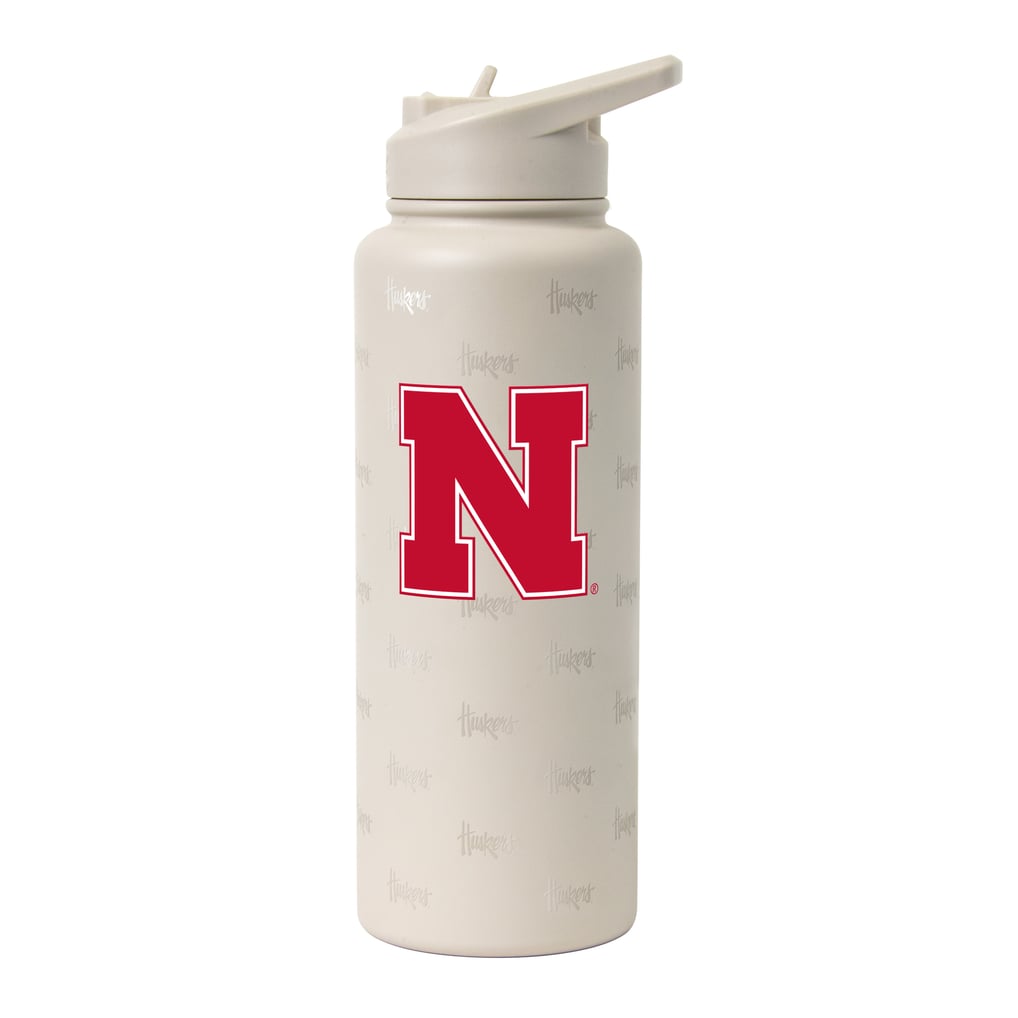 Nebraska Huskers Logo Brands 34oz. Sand Ghost Quencher Bottle