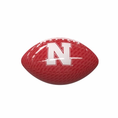 Nebraska Huskers Logo Brands Rubber Glossy Mini Football