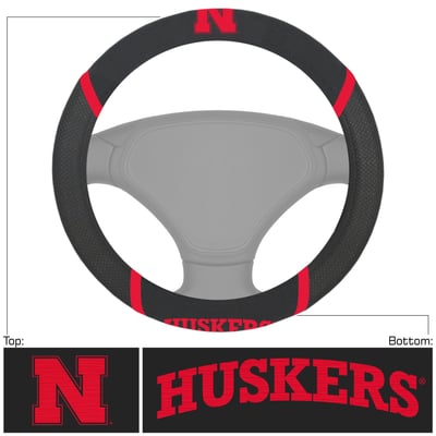 Nebraska Huskers Logo Brands Steering Wheel Cover
