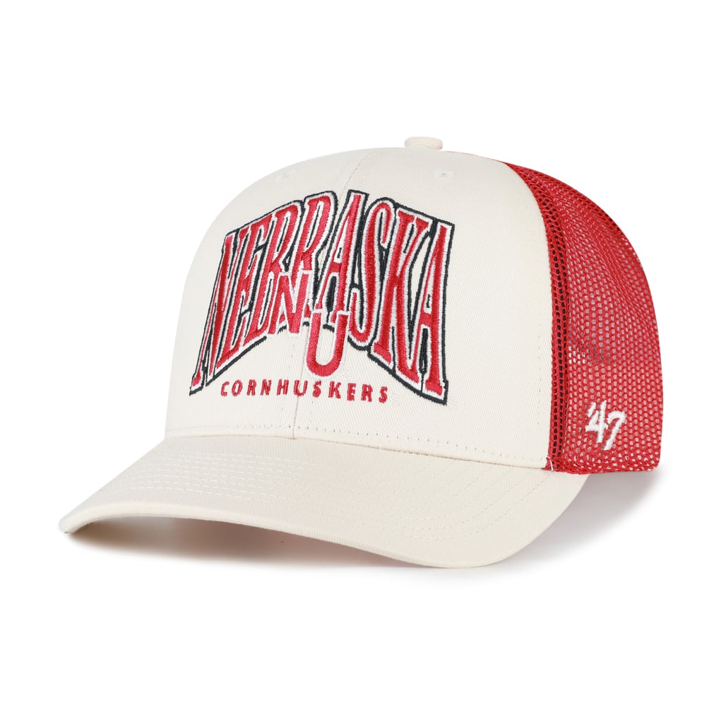  Nebraska Huskers '47 Drawbridge Trucker Adjustable Hat - Cream