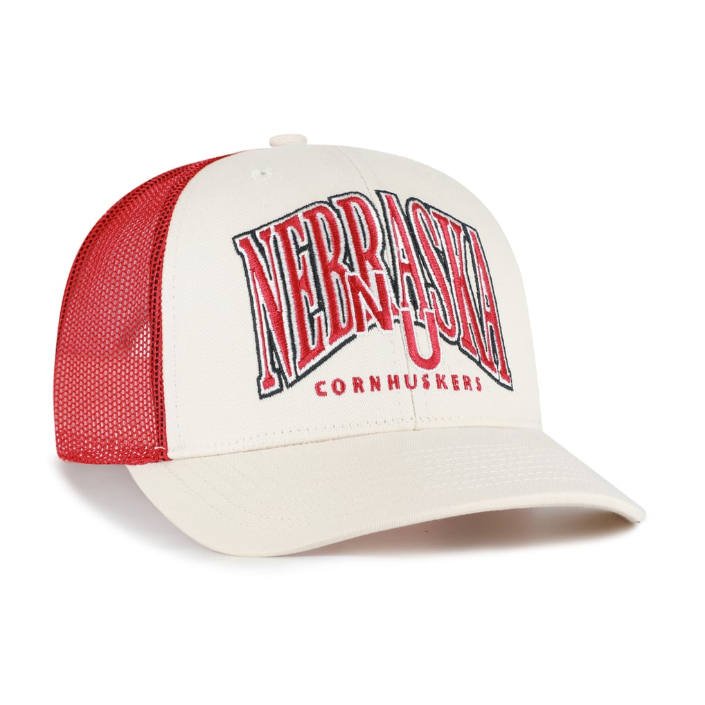  Nebraska Huskers '47 Drawbridge Trucker Adjustable Hat - Cream