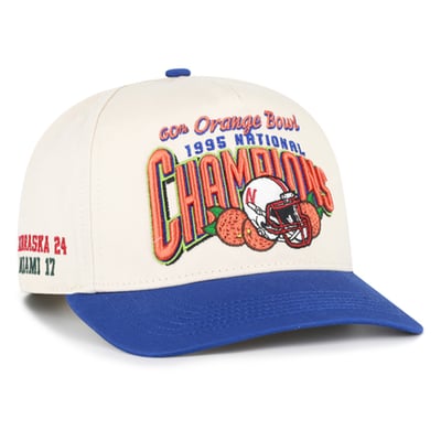  Nebraska Huskers '47 Orange Bowl Champions Scored Hitch Adjustable Hat - Natural