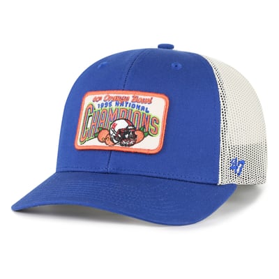  Nebraska Huskers '47 Orange Bowl Champions Scored Trucker Adjustable Hat - Royal