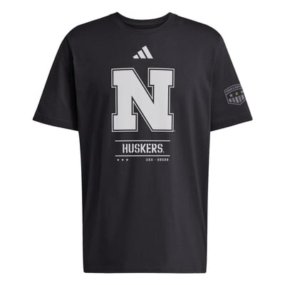 Nebraska Huskers adidas Honor & Support T-Shirt - Black