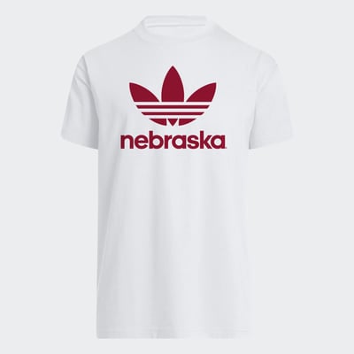  Nebraska Huskers adidas Originals Trefoil University Originals T-Shirt - White