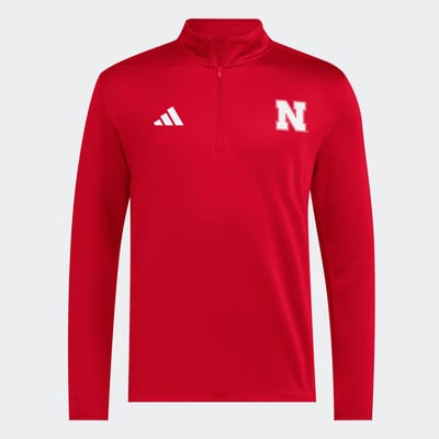 Nebraska Huskers adidas 2026 Sideline Ultimate 365 Woven Quarter-Zip Pullover - Scarlet