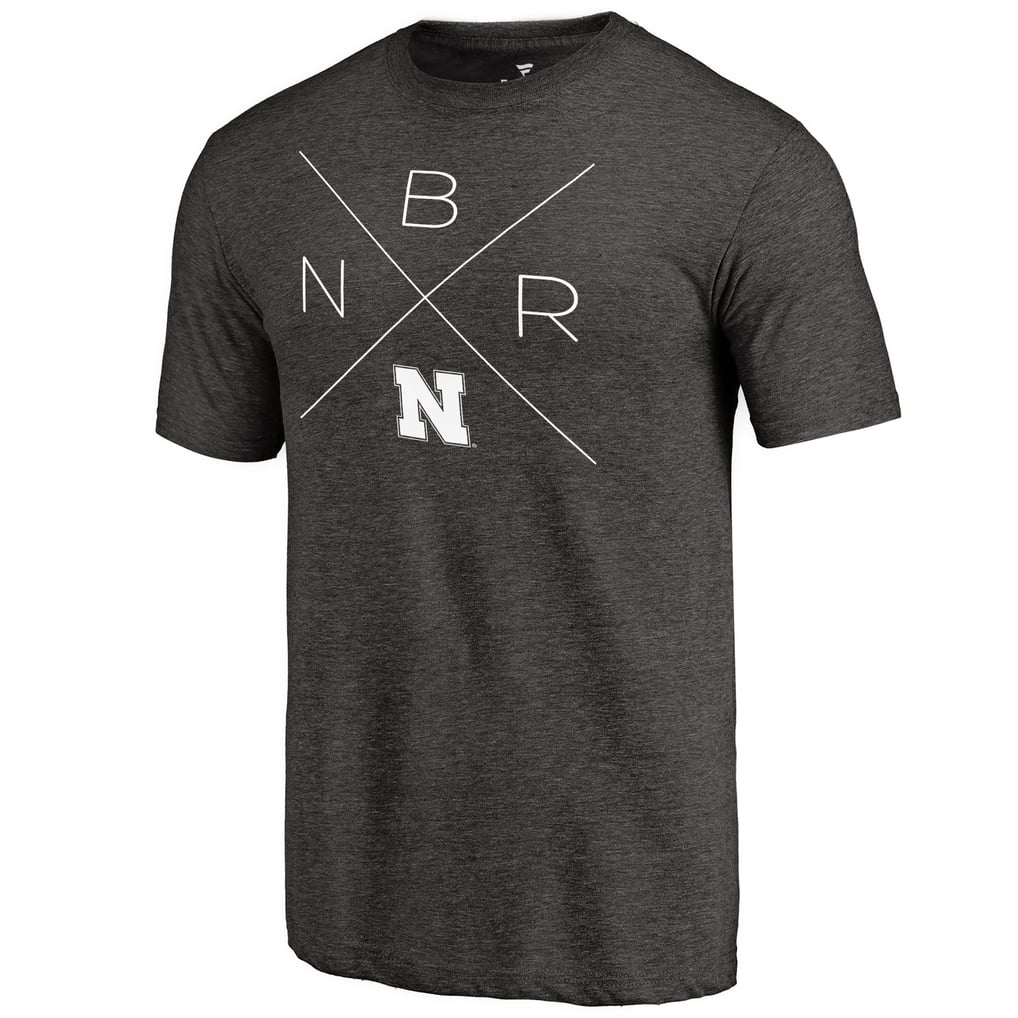 Nebraska Huskers Quad Tri-Blend T-Shirt - Black