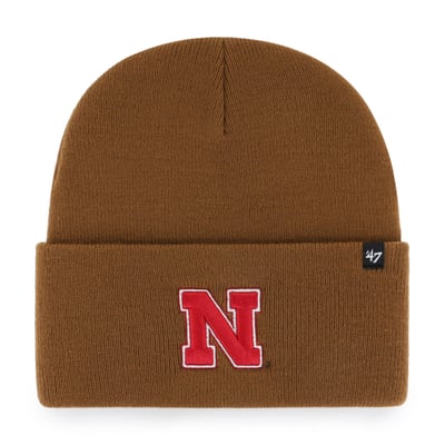 Nebraska Huskers Carhartt x '47 Cuffed Knit Hat - Brown