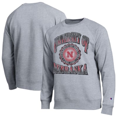 Nebraska Huskers Champion All-Star Sweatshirt - Heather Gray