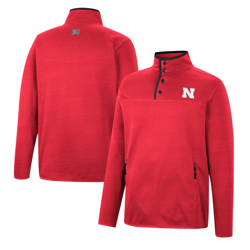 Nebraska Huskers Colosseum Rebound Quarter-Snap Jacket - Scarlet
