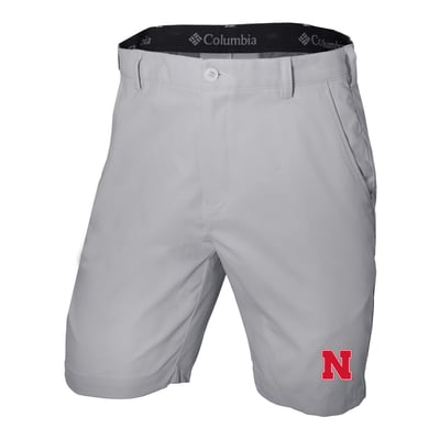 Nebraska Huskers Columbia Omni-Wick Lie Angle Shorts - Gray
