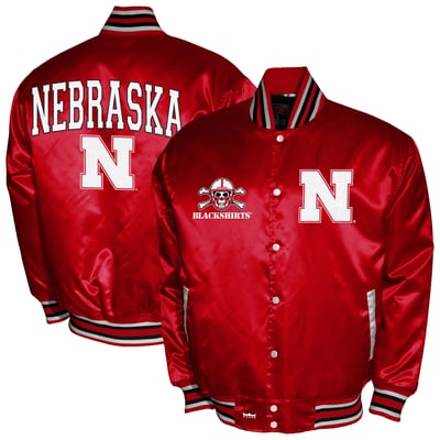 Nebraska Huskers Franchise Club Satin Full-Snap Jacket - Scarlet