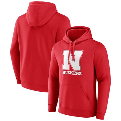 Nebraska Huskers Lockup Team Pullover Hoodie - Red