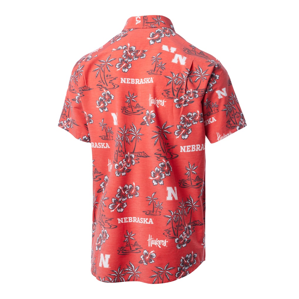 Nebraska Huskers Reyn Spooner Kekai Classic Tri-Blend Button-Down Shirt - Scarlet