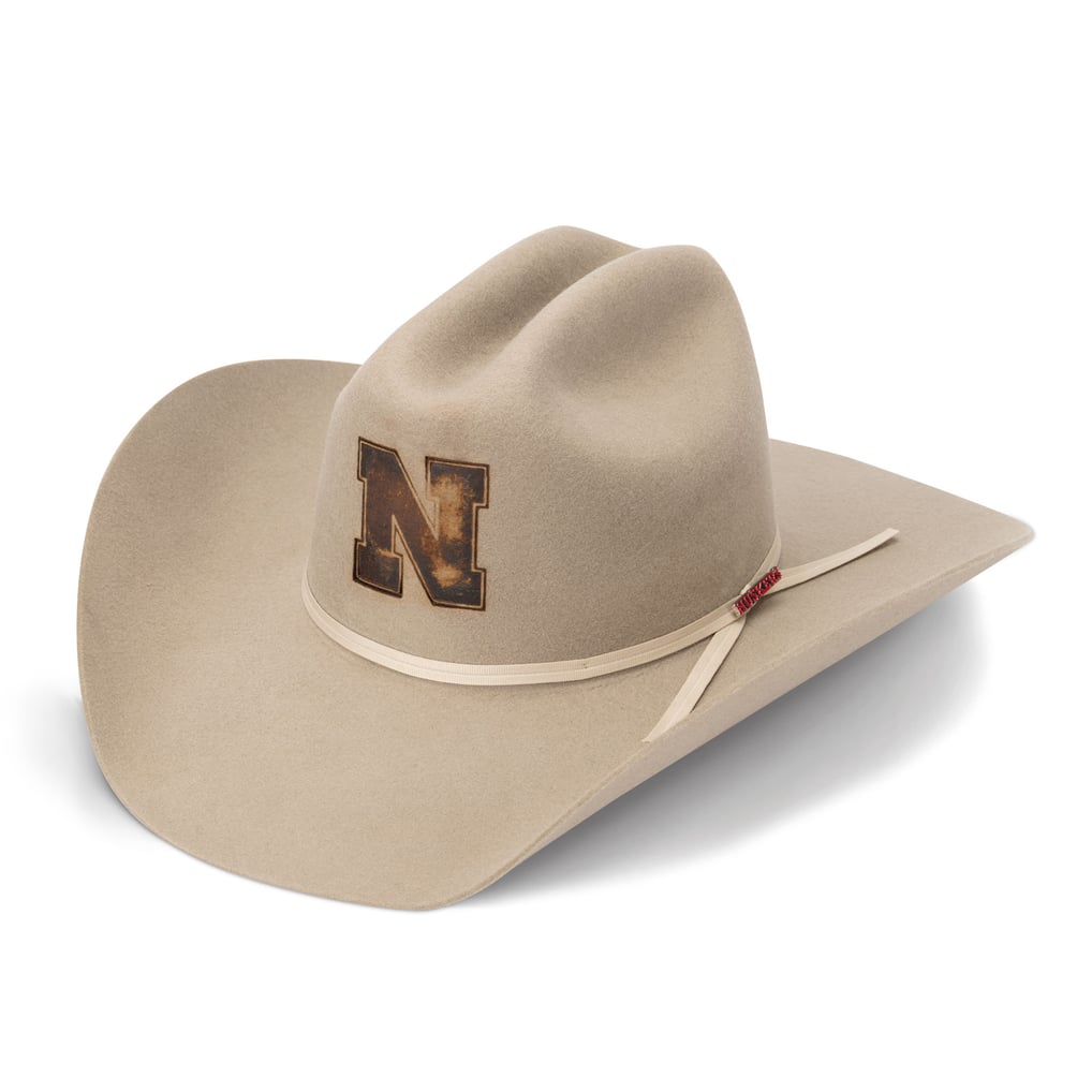 Nebraska Huskers USCAPE x Seager Authentic Felt Cowboy Hat - Stone