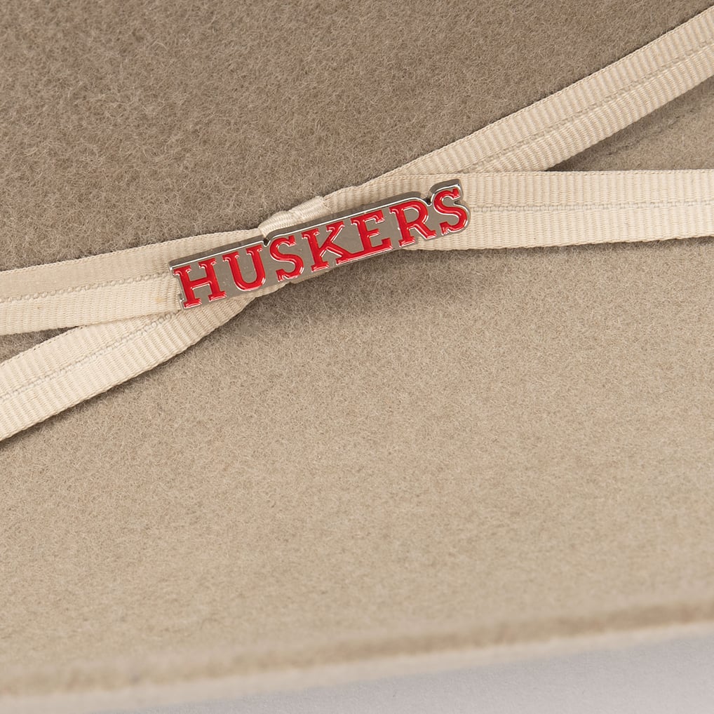 Nebraska Huskers USCAPE x Seager Authentic Felt Cowboy Hat - Stone