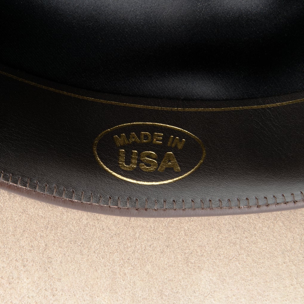 Nebraska Huskers USCAPE x Seager Authentic Felt Cowboy Hat - Stone