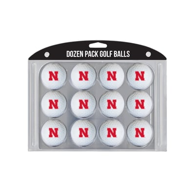 Nebraska Huskers 12-Pack Team Golf Ball Set