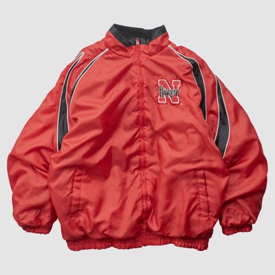 Nebraska Huskers 2000s Full Zip Jacket - Red - 2XL by Fanatics Real Vintage