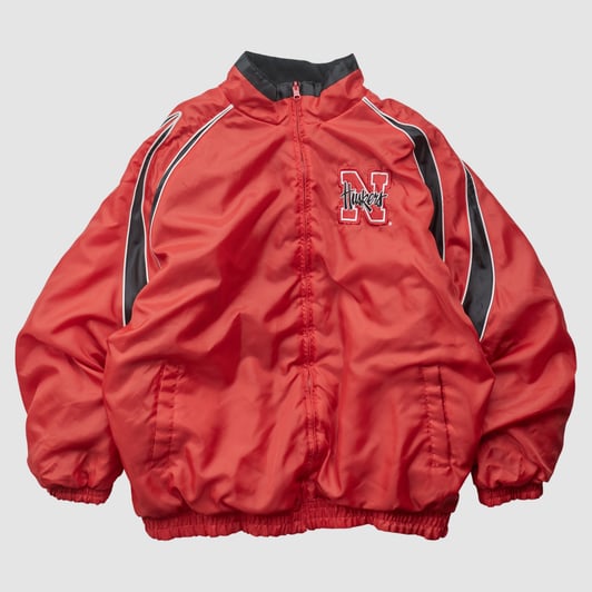 Nebraska Huskers 2000s Full Zip Jacket - Red - 2XL by Fanatics Real Vintage