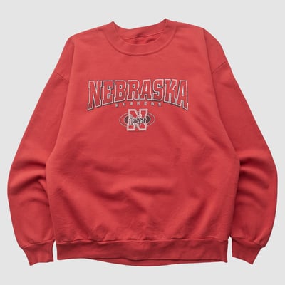 Nebraska Huskers 2000s Pullover Sweatshirt - Red - S by Fanatics Real Vintage