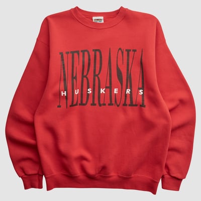 Nebraska Huskers 2020 90s Sweatshirt - Red - S by Fanatics Real Vintage