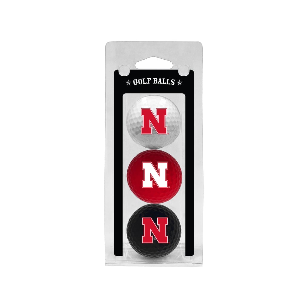Nebraska Huskers 3-Pack Multi-Colored Team Golf Ball Set