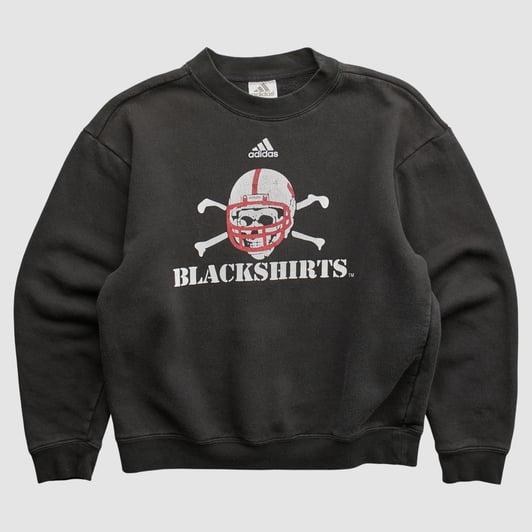 Nebraska Huskers Adidas 2000s Pullover Sweatshirt - Black - M by Fanatics Real Vintage