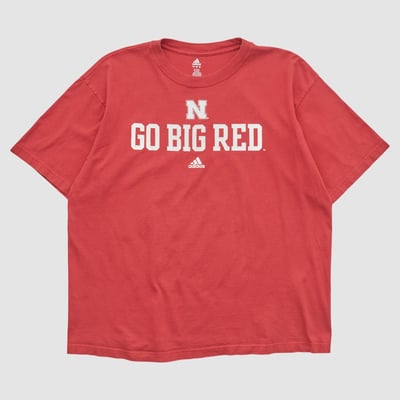 Nebraska Huskers Adidas 2000s T-shirt - Red - XL by Fanatics Real Vintage
