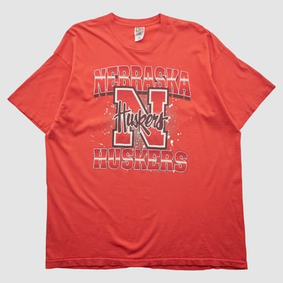 Nebraska Huskers Fruit of the Loom 90s T-shirt - Red - 3XL by Fanatics Real Vintage