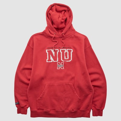 Nebraska Huskers Jansport 2000s Hooded Pullover Sweatshirt - Red - L by Fanatics Real Vintage