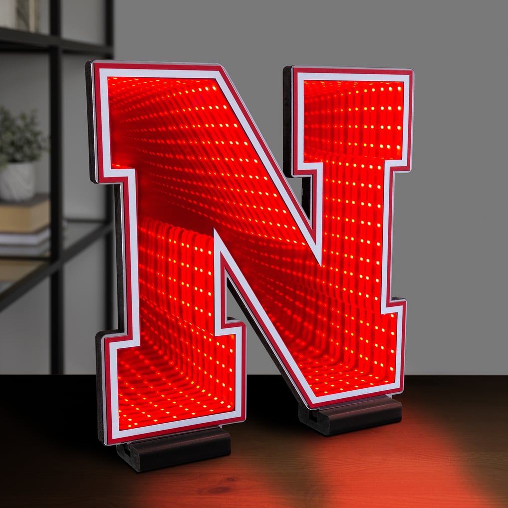 Nebraska Huskers LED Infinity Logo Light