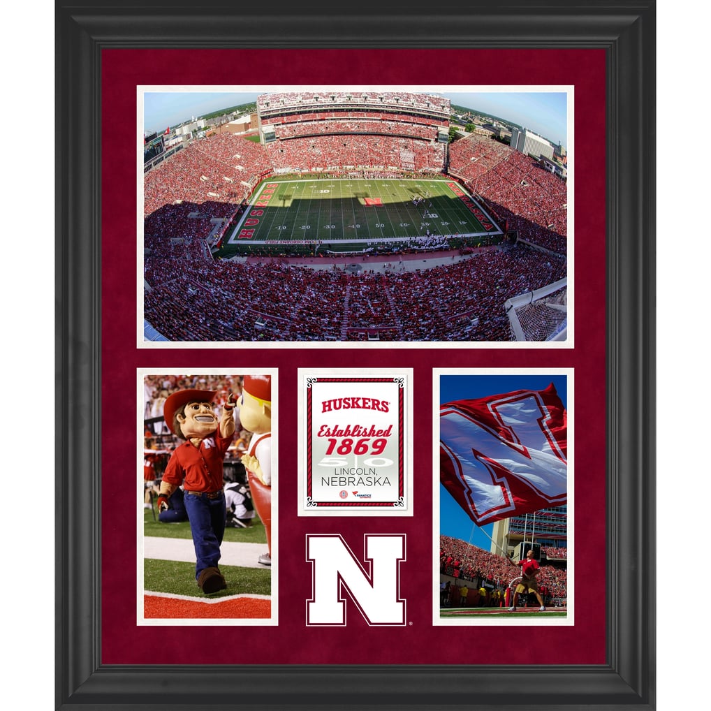 Nebraska Huskers Fanatics Authentic Framed 20" x 24" Memorial Stadium 3-Opening Collage