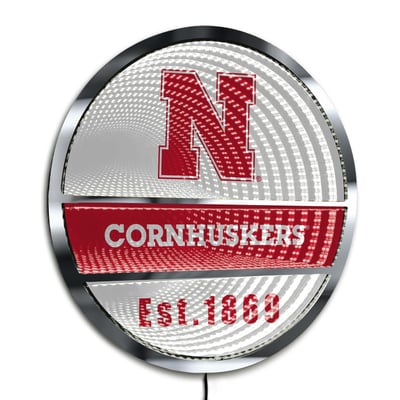 Nebraska Huskers Three-Cell Circular Infinity Light