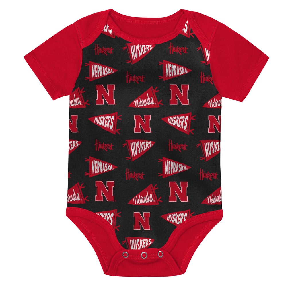  Nebraska Huskers Outerstuff Newborn Star Player Three-Piece Bodysuit Set - Red