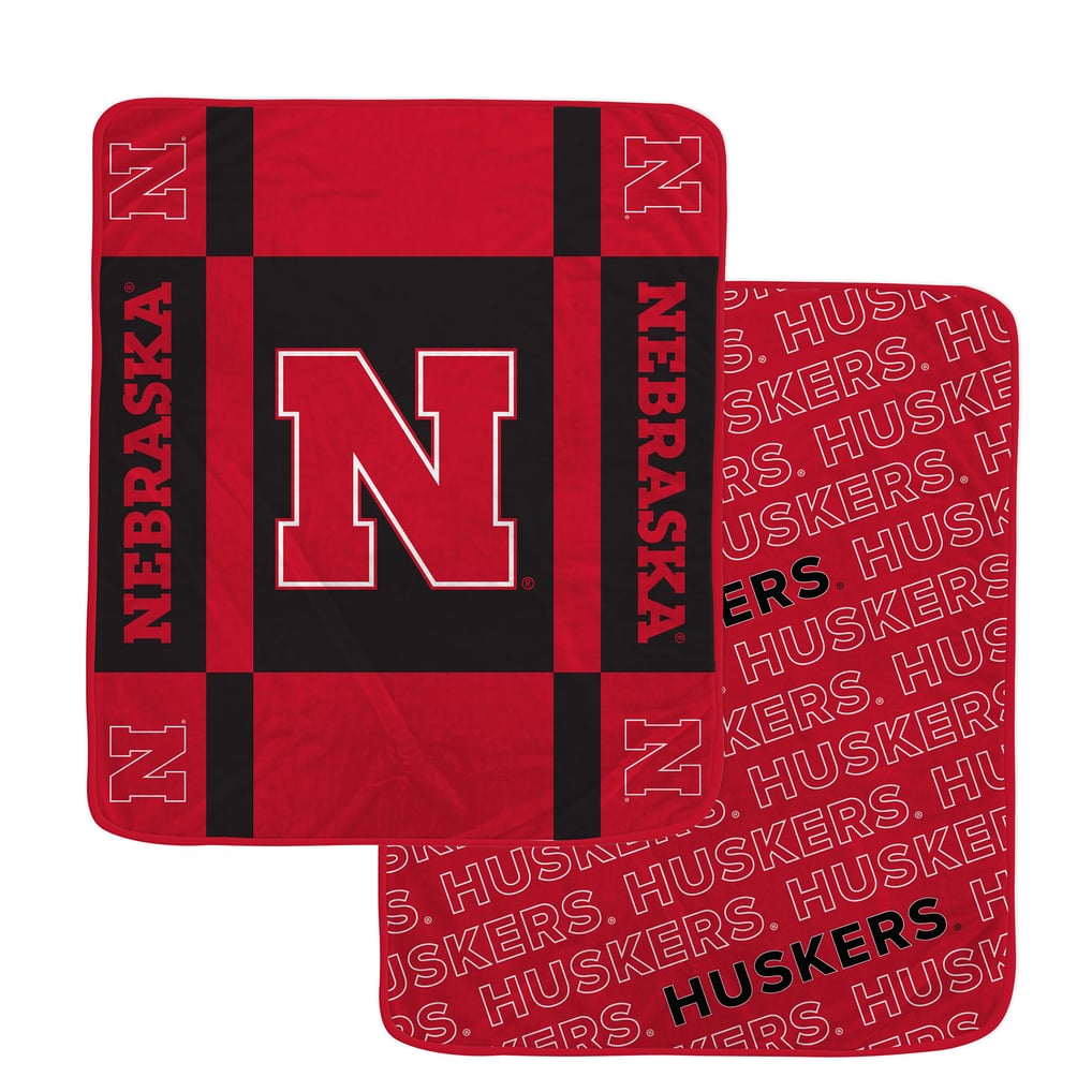 Nebraska Huskers Pegasus 60" x 70" Reverse Block Wordmark Double-Sided Ultra Cozy Blanket