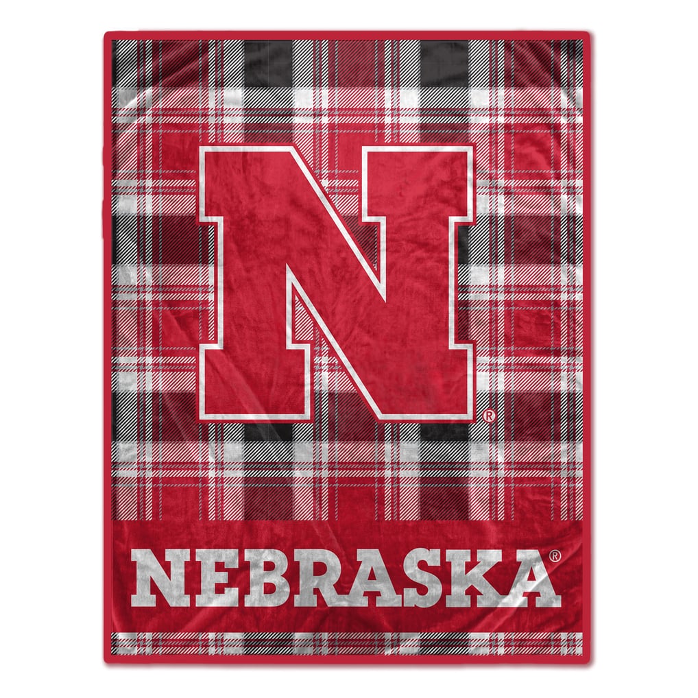 60x70 Inch Sports Blanket Luke Lindenmeyer Nebraska Cornhuskers Color ...
