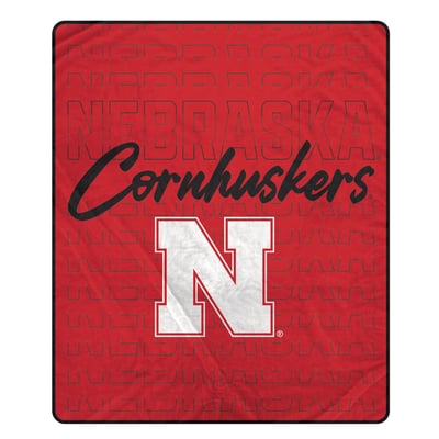 Nebraska Huskers Pegasus Echo Script Fade 50" x 60" Ultra Soft Throw Blanket