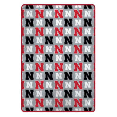 Nebraska Huskers Pegasus Logo Roll Oversized 66" x 95" Ultra Cozy Blanket