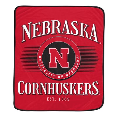Nebraska Huskers Pegasus Spotlight Arch 60" x 70" Ultra Soft Throw Blanket