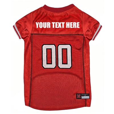 Nebraska Huskers Pets First Personalized Pet Jersey - Scarlet