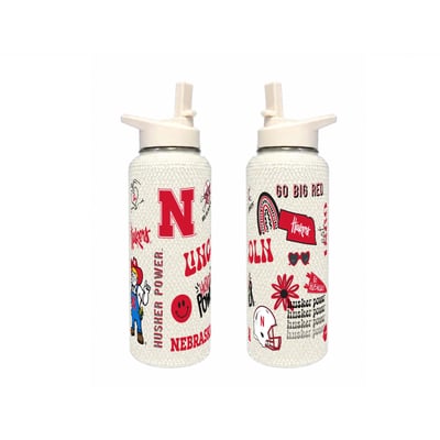 Nebraska Huskers The Memory Company 34oz. Bling Quencher Bottle