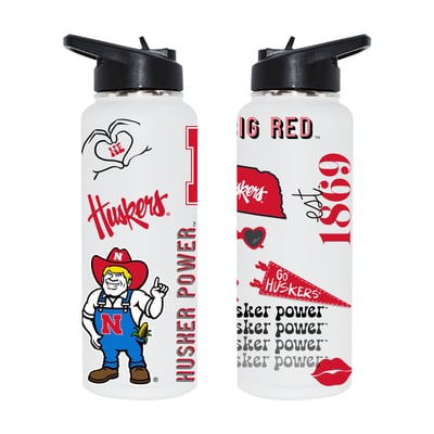 Nebraska Huskers The Memory Company 34oz. Loco Stainless Steel Quencher Bottle