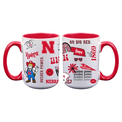 Nebraska Huskers The Memory Company Two-Piece 15oz. Loco Coffee Mug Set
